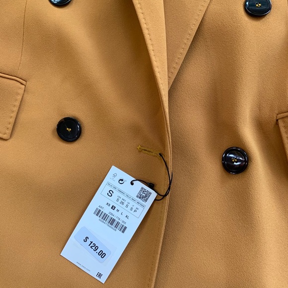 Zara Mustard Blazer - Picture 3 of 4